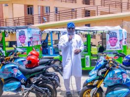 Gov. Ododo Donates Electric Tricycles, Motorbikes to CUSTECH