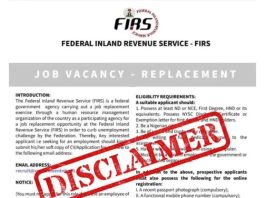 NRS Warns Nigerians Against Fake Recruitment Notice